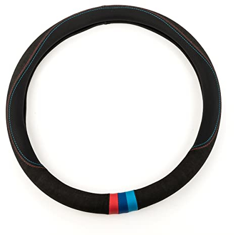 LST Lenkradschoner Lenkradbezug Abdeckung Ø 38x9 cm schwarz anthrazit rot blau