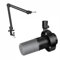 FIFINE XLR Mikrofon mit Arm，3/8 bis 5/8 Adapter, Dynamisches Mikrofon Ständer, USB Microphone PC für Streaming Podcast Gaming (K688+BM63)