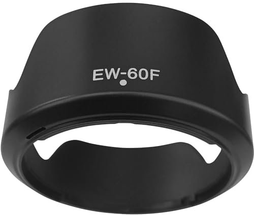 EW-60F Gegenlichtblende für Canon RF-S 18–150 mm F3,5–6,3 ist STM auf EOS R7 R10 Kamera (für Zubehör), EF-M 18–150 mm f/3,5–6,3 ist STM auf M6 M100, Hxdzieory 55 mm Gegenlichtblende