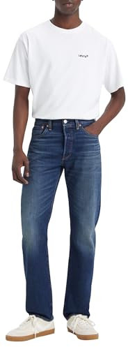 Levi's 501 Original Fit, Jeans Uomo, On The Borderline, 33W / 34L