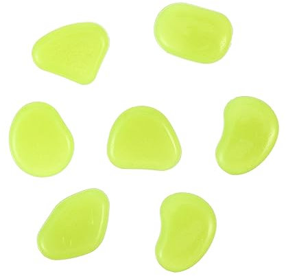 Supvox 100St Kiesel leuchtender Stein Outdoor-Töpfe für Pflanzen Gartenpflaster Leuchtend Vase Aquarium leuchtende Gartenfelsen leuchtende Kiesel scheinen Sprungbrett Innere Kleines