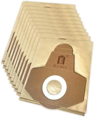 VACUUM CLEANER BAGS FOR USE WITH GUILD 16L GWD16 WET & DRY HOOVER VACUUM Pk10