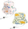 BSITSSS Unisex Sonnenhut Baby Kinder, 2PCS Fischerhut Sommerhut für Mädchen Jungen, Sonnenmütze mit Kinnriemen