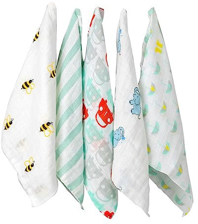 SUIOPPYUW Farbe zufällig Baby Kleinkind Essen Speichel Handtuch 4 lagiges Taschentuch Spucken quadratisch weicher Waschlappen Lätzchen Waschen Waschlappen