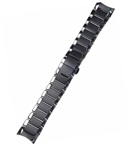 honyeuk Glattes Mattiertes Keramikarmband Für Armani-Uhr Ar1451ar1452ar1475ar1474 Uhrenarmband Armband 22mm 24mm(Black matte,22mm)