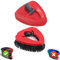 Base de fregona giratoria roja con cabezal de fregona para sistema de fregona Vi Leda All Turbo Mop 1, cabezal de fregona de repuesto para Spin Turbo/Turbo Smart/EasyWring&Cleaning