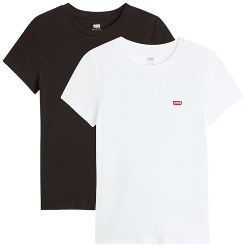 Levi's Damen 2pack Essential Ss Tee T-Shirt (2er Pack)