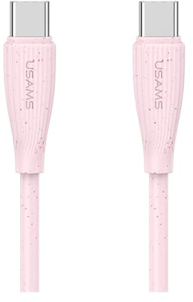 P4Y USB-C zu USB-C 60W Kabel US-SJ716 Schnelles Laden & Datenübertragung 1m rosa