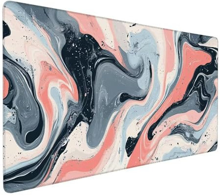 Tapis de Souris Rose 900 x 300 x 3 mm Tapis de Souris XXL Pente Base Antidérapant Étanche Caoutchouc, Coutures sur Les Bords Haute Précision et Vitesse pour Gamer, Ordinateur, Fourniture Bureau X-139