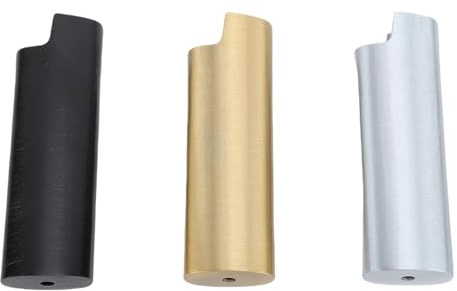 3pcs Metal Lighter Case, Zinklegierung Multi Color Lighter Coverhalter Hülle Schutzhülle Geeignet für Business Birthday Present Holiday Travel Party Bar