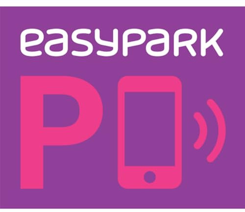 StampaGenerale - 4 EasyPark-Aufkleber aus PVC, kompakt und strapazierfähig, perfekt für diejenigen, die die Park-App verwenden, einfach auf Glas im Innenraum anzubringen (5,5 x 4 cm)