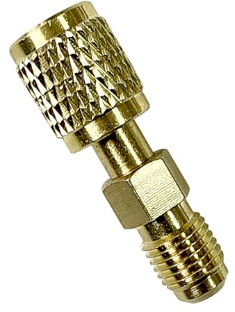 Hiemible Kältemittel Tank Gewinde Adapter - Vakuumpumpe Adapter | Mit Linksgewinde Und 1/4 Zoll Anschluss Für Split-Klimageräte
