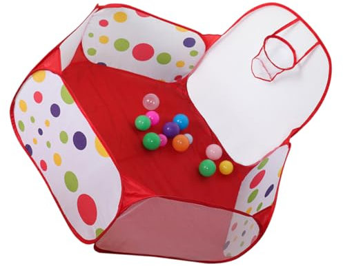 Milisten 1 Juego Casa de Plegable con Piscina de y Canasta de Baloncesto para Interiores y Exteriores con Mezclados