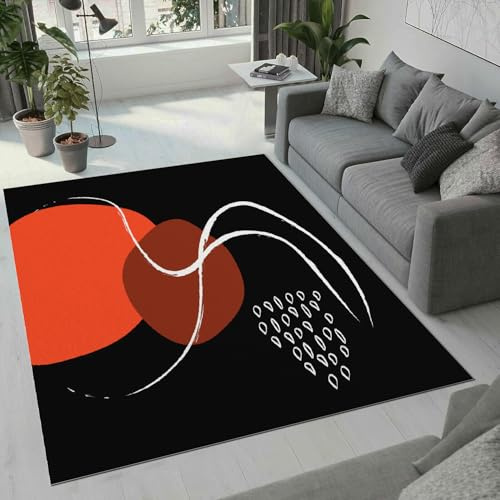 Tovast 3D Cartoon Teppich Wohnzimmer Schlafzimmer Flauschig Weich Kunst Teppiche rutschfest KurzplüSch Kurzflor Waschbarer Teppich 60x90 cm Home Outdoor Carpet Matte(Image6-17)