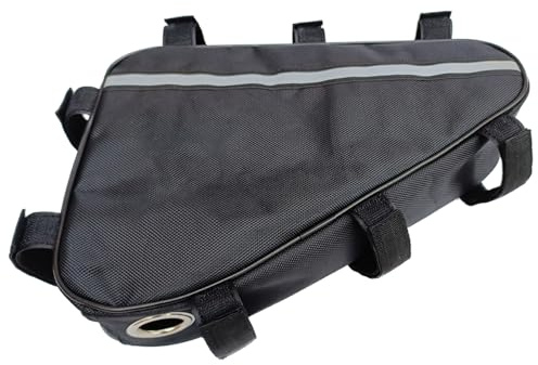Electric Cycle Battery Storage Bag, 15.35x14.17x8.66in Triangle Bike Battery Bag, Water Resistant Pouch for Efficient Space, for Lithium Batteries