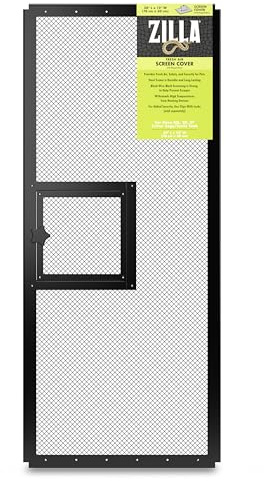 Zilla Pet Reptile Terrarium Fresh Air Screen Cover with Hinged Door 30 x 12