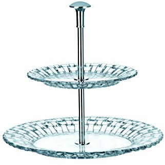 Spiegelau & Nachtmann, 2-tlg. Etagere, Kristallglas, Größe: 23+15 cm, Bossa Nova, 0079200-0