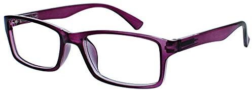 Die Lesebrille Unternehmen Lila Kurzsichtig Fernbrille Für Kurzsichtigkeit Herren Frauen UVM092P -1,00
