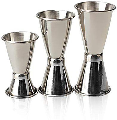 Demiawking confezione da 3 misurini per cocktail in acciaio INOX