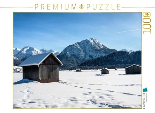 CALVENDO Puzzle Winter in Oberstdorf | 1000 Teile Lege-Größe 64 x 48 cm Foto-Puzzle für glückliche Stunden