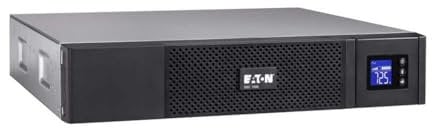 Eaton Onduleur 5SC 1000 IEC Rack 2U - Line-interactive UPS - 5SC1000I - Puissance 1000VA (8 prises IEC 10A) - Régulation de Tension (AVR) - UPS avec Afficheur et Interface USB (cable USB inclus) -Noir