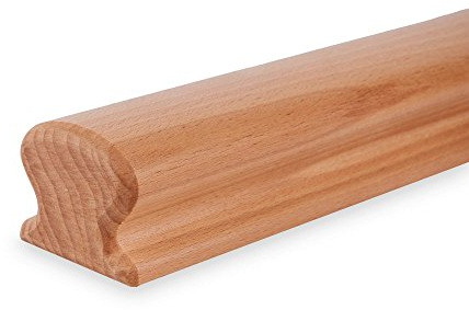 Handlauf Buche lackiert - 55x50mm - Omega lackiert (80 cm)
