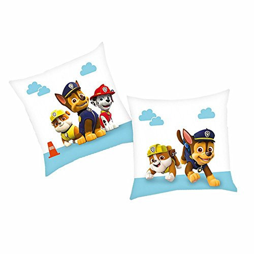 PAW PATROL Helden | Kinder Deko-Kissen 40 x 40 cm Wende-Motiv