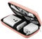 ACOCOBUY Power Bank Case - Shockproof Hard EVA Carrying Case for Hard Drives, Travel Cable Organizer, Electronic Organizer Pouch With Zipper, Multifunctional Storage Wallet in Rose Gold