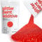 Hemway Glitter Paint Additive - Red | Microfine Metallic Flakes for Adding Sparkle to Paints & Wood Varnish | Add to Emulsion, Acrylic & Latex for Indoor Sparkly Walls | 100 g