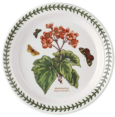 Botanic Garden Salad Plates Set of 6 - Begonia Flower Motif