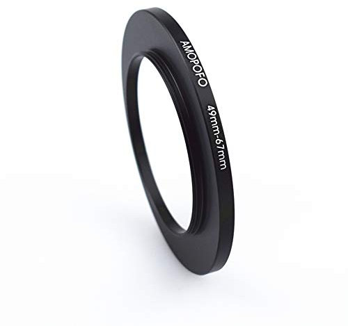 49mm to 67mm Step Up Ring Filter Adapter for canon Nik NEX M4/3 UV,ND,CPL, 49-67mm Step Up Ring Adapter