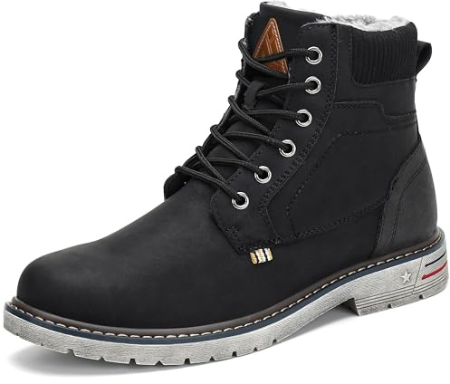 Mishansha Stivali Donna Uomo Invernali Trekking Outdoor Gr.36-48 | Antiscivolo, Resistente all'abrasione, Escursionismo, Stivali da Neve, Casual
