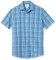 Amazon Essentials Chemise en Popeline à Manches Courtes Coupe Régulière Homme, Bleu des Mers du Sud À Carreaux, M