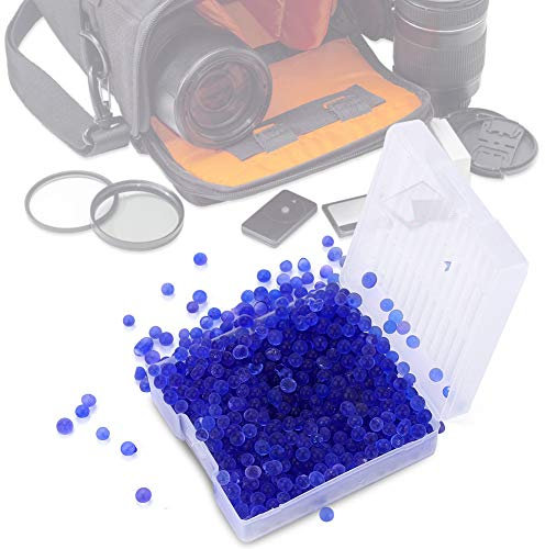 1Box of Desiccant Beads, Reusable Silicone Desiccant Moisture Beads Moistureproof Dehumidifier for Camera, for Remove Moisture from the Surrounding Air