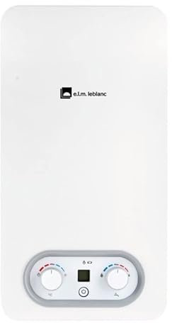 ELM LEBLANC Chauffe-Bain Bas nox LC10-4PVN GAZ Naturel (de Ville) Cheminée 10L/Min avec veilleuse