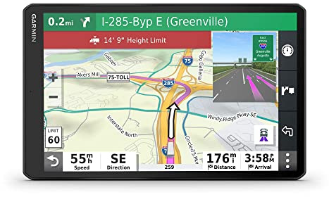Garmin dēzl OTR1000, 10-inch GPS Truck Navigator, Easy-to-read Touchscreen Display, Custom Truck Routing and Load-to-dock Guidance (Renewed)