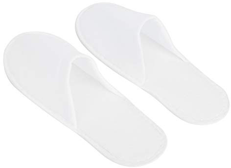 50 Paia di Pantofole Usa e Getta Portatili, Taglia Unisex, Antiscivolo per Uomini e Donne, Clienti degli Hotel (30 x 20 x 10 cm, in Peluche Spazzolato, 3 mm)