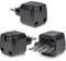 3-Pack UK to Italy Plug Adapter,SHUOMAO UK to 3 Pin Italy Travel Adaptor,Converter Plug Power Adapter for Italian,Chile,Maldives,San Marino(Type L),Black
