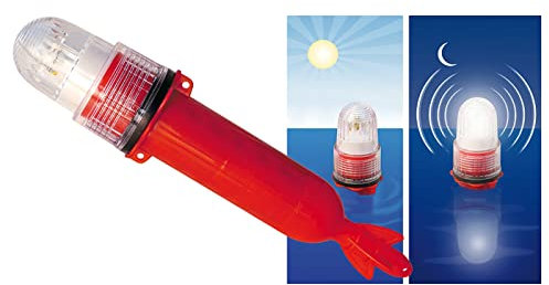 YASTA Lampada led galleggiante 25cm luce segnalazione pesca torcia boetta luminosa