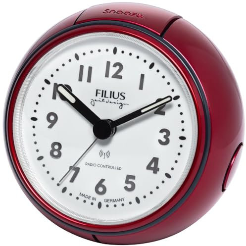 Filius 0544-1 Funkwecker Rot-Metallic