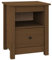 vidaXL Nachttisch 1 Schublade 1 Fach Nachtschrank Nachtkonsole Nachtkommode Schlafzimmer Schrank Kommode Honigbraun 40x35x49cm Massivholz Kiefer