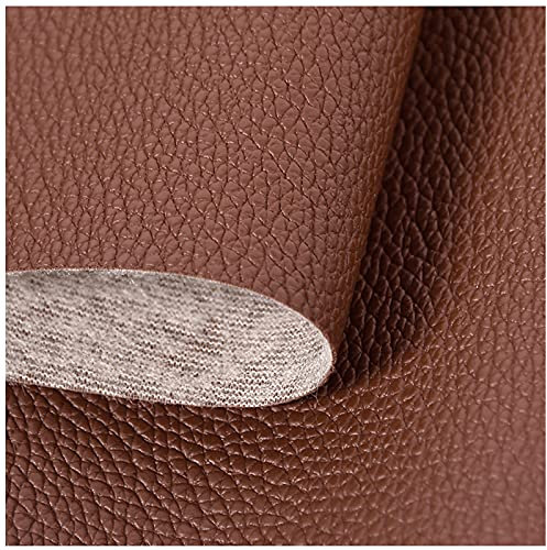 SAVAAL Gestepptes Leder Braunes Kunstleder, Wasserdichtes Vinylgewebe, 0,7 Mm Dicke, Geeignet Für Sofa, Wanddekoration, Handgefertigte DIY-Handwerker