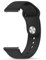 Tobfit 20mm Uhrenarmbänder, Verstellbarer Weiches Silikon Sport Ersatz Uhrenarmbänder 20mm für Herren Damen(Schwarz)