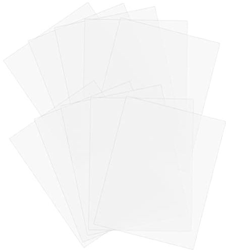 Abaodam 10 Stück Blätter Fotorahmen-folien Polycarbonat-kunststoffplatte Klarsichtfolien Bilderrahmen Klarsichtfolie Farbfilm Widerstandsfähiges Blatt A4 Pvc Gefrostet Hartplastikplatte