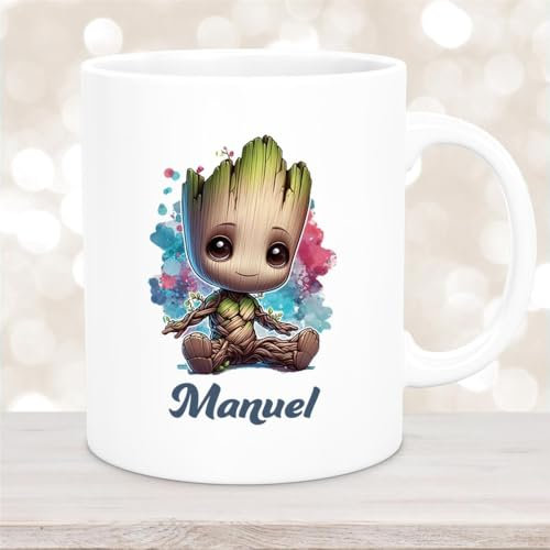 Tasse Baby-Groot #1 Wunschname Emaille oder Keramik Kinderbecher personalisiert MaterialType1 Porzellan