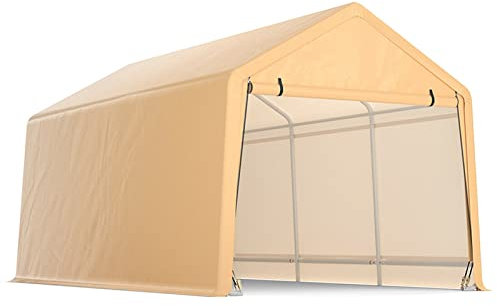 GLJTUO 9 X 17 Fuß Hochleistungs-Carport-Überdachung Für Garten, Auto, Zelt, Markise, Garage, Wasserdicht, Regenfest, Überdachungszelte