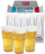 G.M. DISTRIBUZIONE 100 Bicchieri Birra da 575ml in PET Trasparente, Bicchieri Usa e Getta per Birra tacca 4cl, Bicchieri Monouso per Bar e Lounge Bar