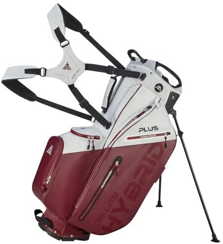 Big Max Dri Lite Hybrid Plus Stand Bag (White/Merlot)