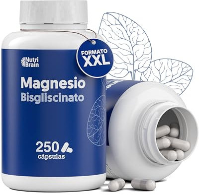 Magnesio Bisglicinato Puro 2000 mg - Dosis XXL (250 Cápsulas) | Forma Quelada para Sueño Reparador, Energía, Soporte Óseo-Muscular y Concentración | Máxima Biodisponibilidad, Sin Efectos Laxantes