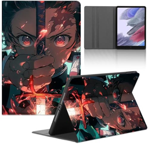 LunarDrift Custodia Cover per iPad Air (2020) (5th generation)/Air 4/Air 5 (2022) 10.9'' Anime Kamado Tanjirou Tablet con Supporto Protettiva Multi-Angoli Sottile Antiurto Holder Flip, 02